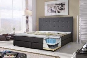 Kontinentálna posteľ 160 cm Caserta (biela) (s matracmi). Vlastná spoľahlivá doprava až k Vám domov. 616179