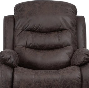 Polohovacie kreslo hnedé TV-4086 BR