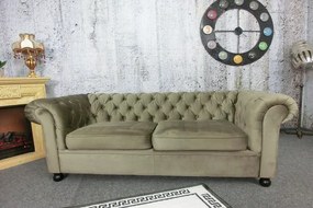 (3010) VIVONITA Chesterfield hnedá pohovka 195cm