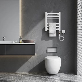 BPS-koupelny Elektrický kúpeľňový radiátor MANAM WH 300W, 40x50 cm, biely