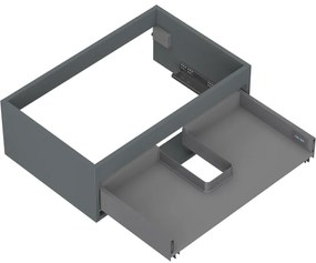 Mexen Box-A, závesná skrinka 70 cm, 1 zásuvka, grafitová matná, 91AX0-0700-235-1-66