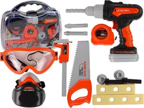 LEAN Toys Súprava náradia Skrutkovač Batérie Okuliare