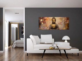 Obraz - Budha, maľba (120x50 cm)