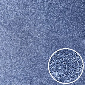 AladinWorld Expres, AKCIA: 80x150 cm Kusový koberec Velur Ultra tm. modrý - obšitý zo všetkých strán, šíře, modrá, filc, kancelária