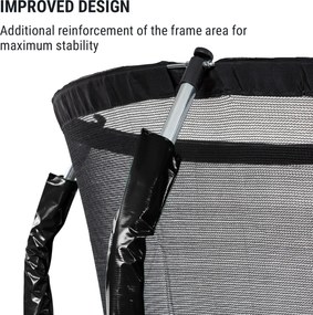 KLARFIT Jumpstarter, trampolína, 2,5 m Ø, sieť 120 kg max., 195 cm Ø skákacia plocha