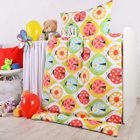 Obliečky detské bavlnené Lienky EMI: Detský set 90x130 + 45x65
