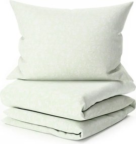 Krepové obliečky z Renforcé bavlny GREEN FLOWERS zelené Rozmer obliečky: 70 x 90 cm | 140 x 200 cm