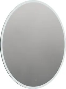 Okrúhle zrkadlo 80 cm s LED osvetlením, topná fólia, senzor s nastaviteľnou teplotou 2700-6500K, IP44 ZIL80KLEDP
