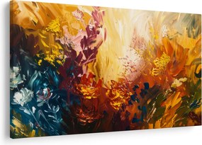 Obraz - Abstraktná maľba kvetov (90x60 cm)