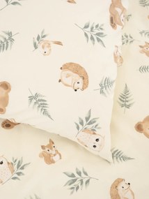 Bavlnená obliečka na vankúš Renforcé 40 × 60 cm - Lesní kamaráti