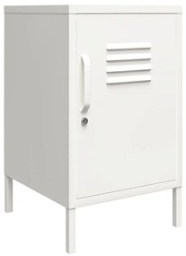 Biely kovový nočný stolík Mission District – Støraa