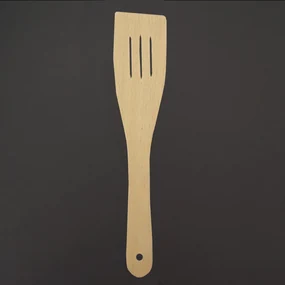 AMADEA Drevená obracačka rovná s drážkami, masívne drevo, 28 cm