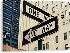 Obraz - New York ONE WAY (70x50 cm)
