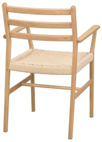 Jedálenská stolička v prírodnej farbe Harlan – Rowico