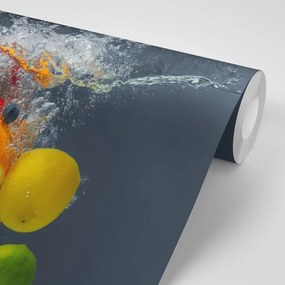 Samolepiaca tapeta ovocie vo vode - 450x300