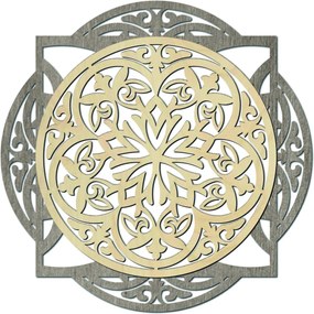 SENTOP | Drevený dekoratívny obraz s elegantným vzorom - mandala I SENTOP PR0304