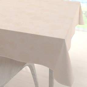 Biante Teflónový štvorcový obrus TF-099 Zlaté kvetované ornamenty na béžovom 110x110 cm