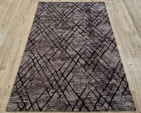 HU Sivý koberec Plush Deluxe Tmavy-mramor Rozmer: 60x100 cm