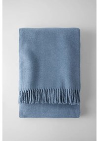 Modrosivá deka s podielom bavlny Euromant Basics, 140 x 180 cm