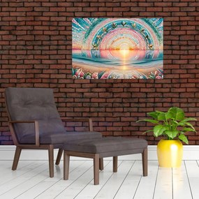 Obraz – Mozaika zapadajúceho slnka (90x60 cm)