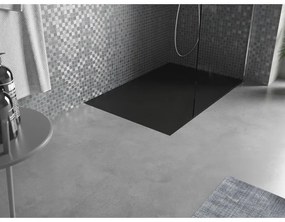 Mexen Bert, SMC obdĺžniková sprchová vanička 90 x 80 cm, čierna, 4K708090