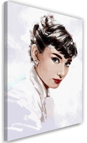 Gario Obraz na plátne Audrey Hepburn v bielom - Dmitry Belov Rozmery: 40 x 60 cm