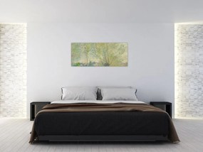 Obraz - Claude Monet, The Willows, reprodukcia (120x50 cm)
