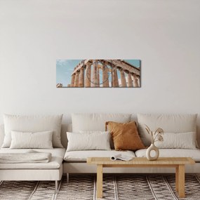 Obraz - Antický akropolis (s hodinami) (90x30 cm)