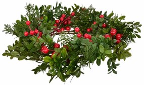 Vianočný zdobený veniec Navara, 40 cm