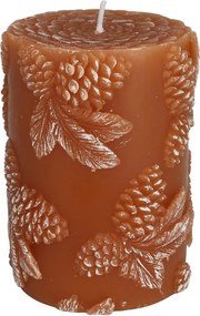 Jesenná sviečka Pinecone v hnedej farbe 9 cm