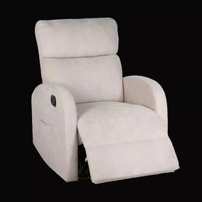 LuxuryForm DESIGN Televízne kreslo BRUNO otočné s polohovaním - béžové