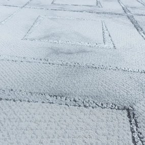 Koberec Naxos romby sivý