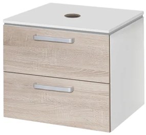 Kúpeľňová skrinka pod umývadlo Naturel Vario Dekor 54x45 cm dub bardolino VARIODESK60ZBIDB