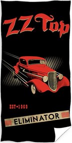 Bavlnená osuška ZZ Top - motív Eliminator - 100% bavlna, froté s gramážou 320 gr./m2 - 70 x 140 cm