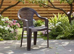 Garden Line ZÁHRADNÁ STOLIČKA 56 x 42 x 78 CM HNEDÁ