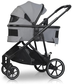 Súrodenecký kočík EasyGo Duoflex Cloudy Gray