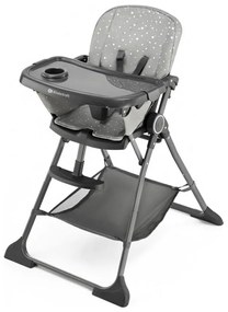 KINDERKRAFT - Detská jedálenská stolička FOLDEE šedá