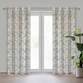 ZATEMŇOVACÍ ZÁVES NA KRÚŽKOCH MIRA 140X250 CM VZOROVANÁ