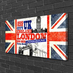 Obraz Canvas Londýn vlajka umenie 125x50 cm