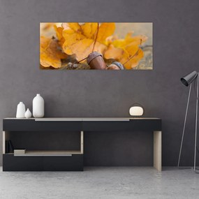 Obraz - Jesenné žalude (120x50 cm)