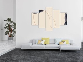 Obraz - Béžová abstrakcia (150x105 cm)