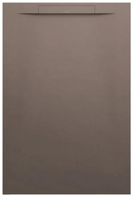 LAUFEN Pro S obdĺžniková sprchová vanička z materiálu Marbond, lineárny odtok na kratšej strane, 1200 x 800 x 30 mm, matná kávová, H2101821290001