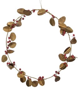 House Doctor Dekoratívny veniec Auric Golden 20 cm