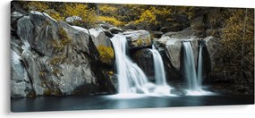 Obraz - Vodopády, Lushan, Čína (120x50 cm)