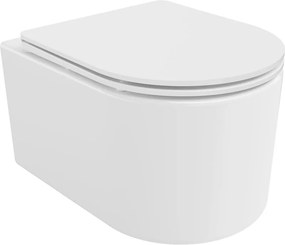 Mexen Sofia WC misa Rimless s pomaly padavou slim doskou, duroplast, biel lesk - 30540300