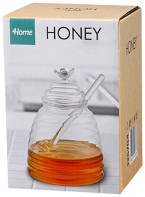 4Home Sklenená dóza na med Honey