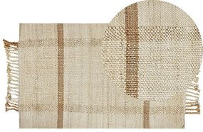 Jutový koberec 80 x 150 cm béžový YELMEZ Beliani