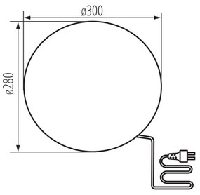 Kanlux 24651 - Vonkajšia lampa STONO 1xE27/25W/230V pr. 30 cm IP65