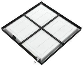 LED Prisadený panel BRISBANE LED/36W/230V 4000K 59,5x59,5 cm čierna