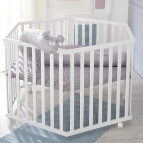 Biela detská ohrádka 112x97 cm Roba style – Roba